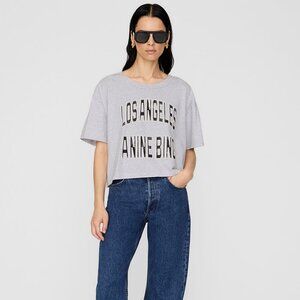 Anine Bing Johnny Cropped Tee